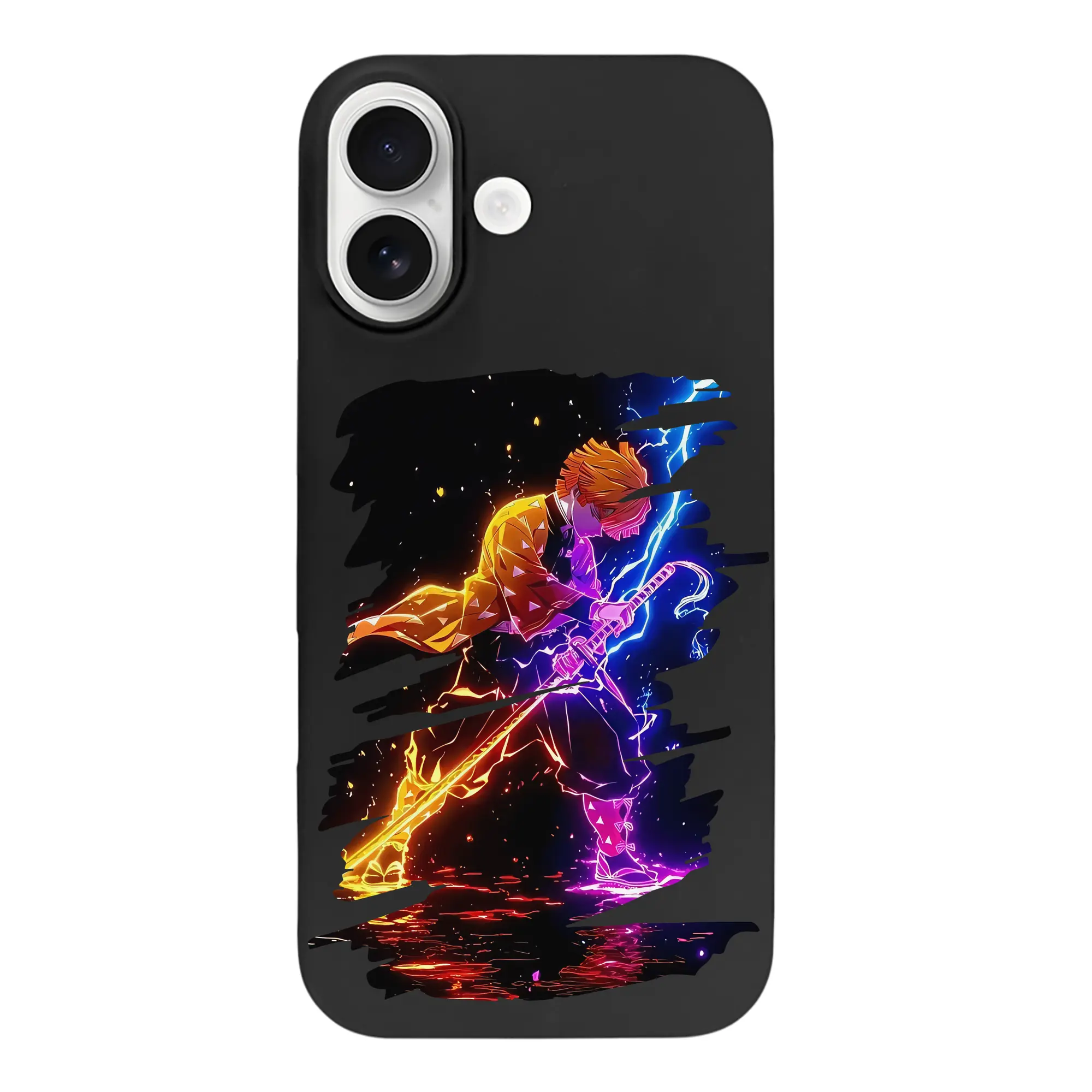 鬼滅の刃 グッズ,我妻 善逸 - iPhone 17 シリーズ シリコンケース 薄型 耐衝撃 指紋防止 ソフトタッチカバー 精密フィット 傷防止 保護ケース iPhone 17/17 Air/17 Pro/17 Pro Max 対応